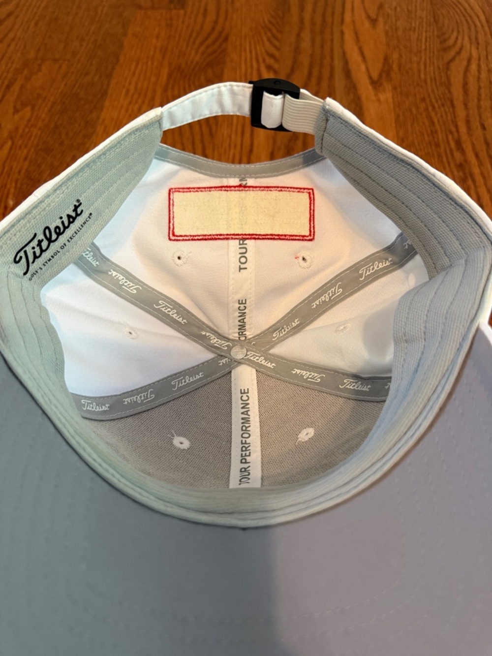 Titleist White Cap with Black Script Logo - Picture 6 of 7